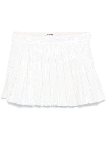  P.a.r.o.s.h. Sequinned Mini Skirt - Neutrals 