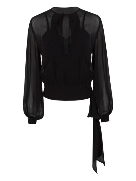  P.a.r.o.s.h. Silk Blouse - Black 