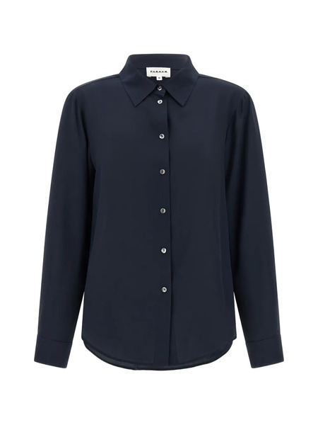  P.a.r.o.s.h. Silk Shirt - Blue 
