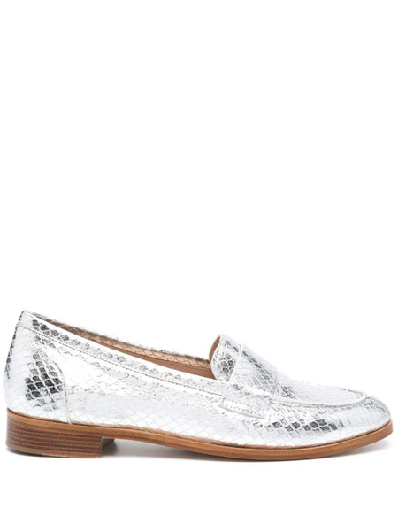  P.a.r.o.s.h. Snake-effect Loafers - Silver 