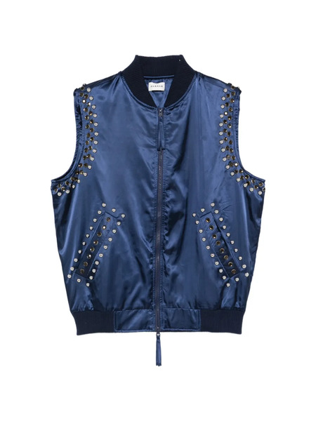  P.a.r.o.s.h. Stud-embellished Gilet - Blue 