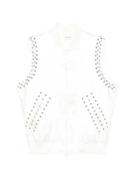  P.a.r.o.s.h. Studded Gilet - White 