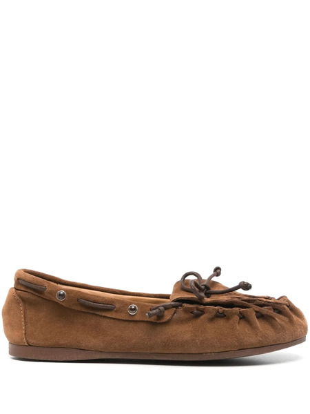  P.a.r.o.s.h. Suede Boat Shoes - Brown 