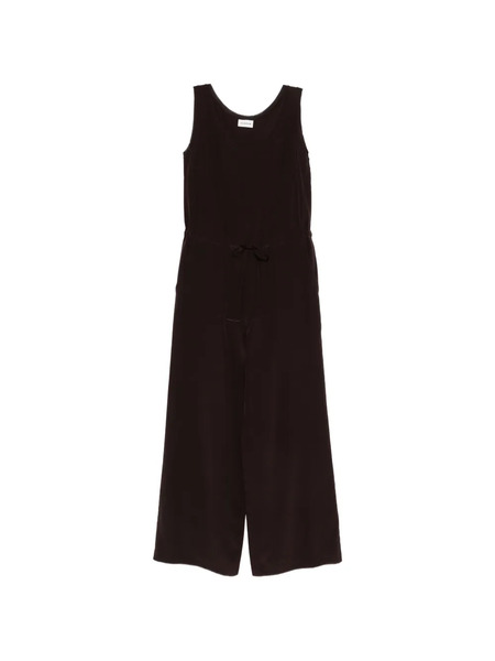  P.a.r.o.s.h. Sweet Drawstring Sleeveless Jumpsuit - Brown 