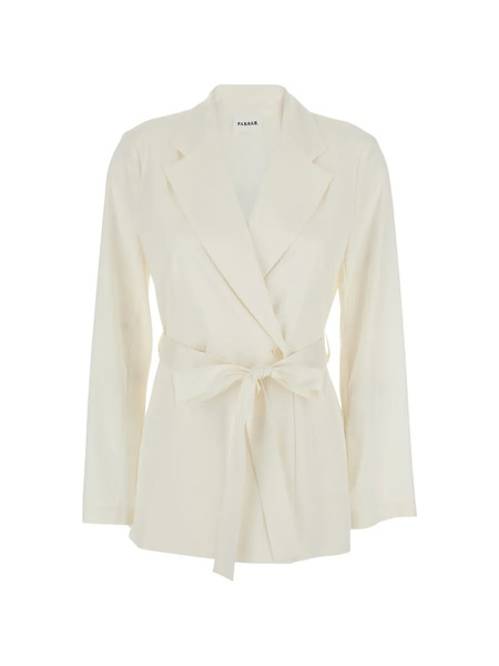  P.a.r.o.s.h. Tie-waist Jacket - White 
