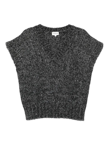  P.a.r.o.s.h. V-neck Short-sleeve Top - Grey 