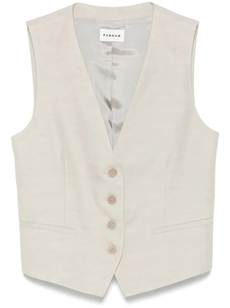  P.a.r.o.s.h. V-neck Waistcoat - Grey 