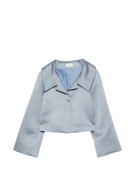  P.a.r.o.s.h. Wide-sleeve Cropped Jacket - Blue 