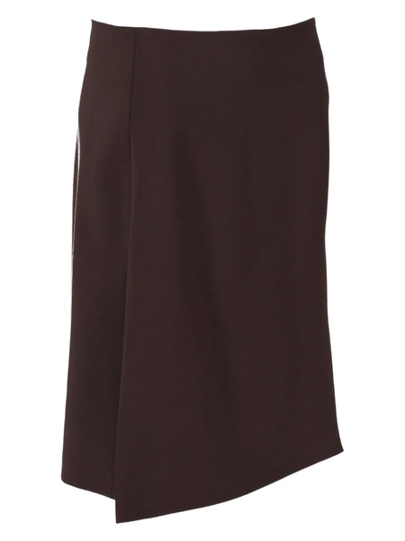  P.a.r.o.s.h. Wool-blend Midi Skirt - Brown 