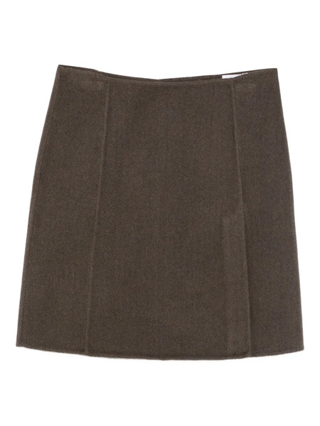  P.a.r.o.s.h. Wool Mini Skirt - Brown 