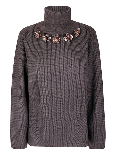  P.a.r.o.s.h. Wool Sweater - Brown 