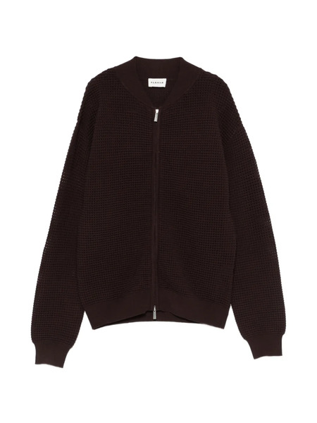  P.a.r.o.s.h. Zip-up Long-sleeve Cardigan - Brown 