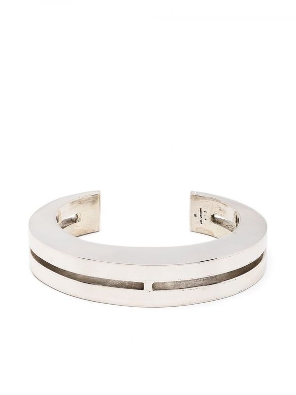  Parts Of Four Crescent Crevice 15mm Bracelet - Silver 