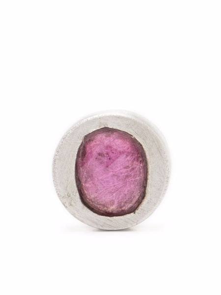  Parts Of Four Ruby Stud Earring - Grey 