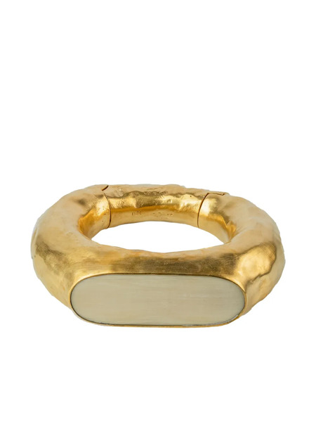  Parts Of Four Thick Roman Bracelet - Gold 