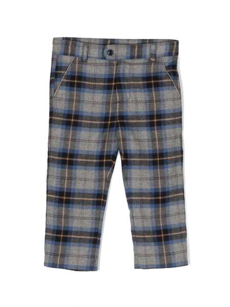  Patachou Check-pattern Cotton Trousers - Grey 