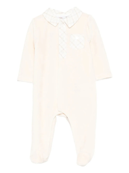  Patachou Checked-collar Pajama - Neutrals 