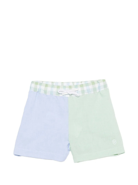  Patachou Checked-pattern Shorts - Blue 