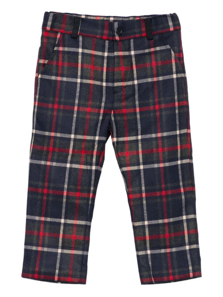 Patachou Checked-pattern Trousers - Blue 