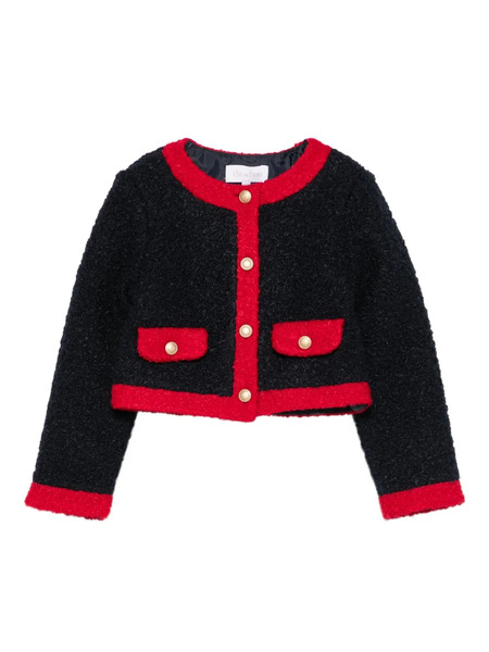  Patachou Contrast-trim Jacket - Blue 