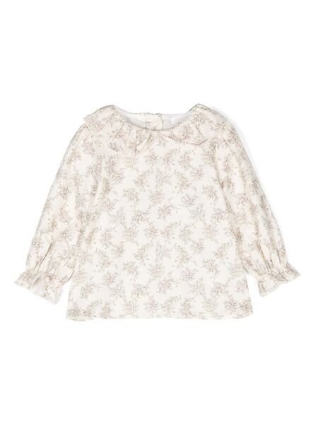  Patachou Floral-print Blouse - Neutrals 