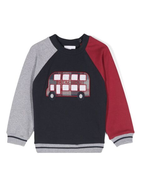  Patachou Logo-embroidered Sweatshirt - Blue 