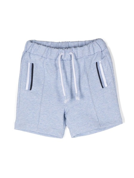  Patachou Stripe-detail Drawstring Shorts - Blue 