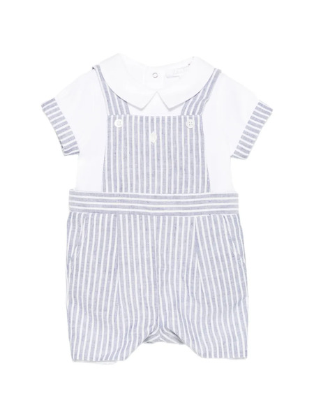  Patachou Striped Romper - White 