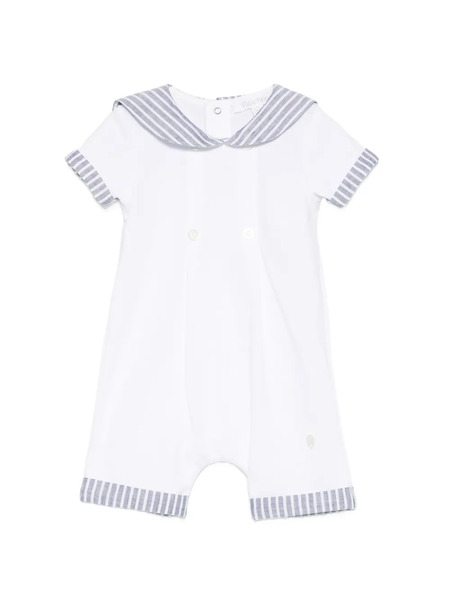  Patachou Striped Romper - White 