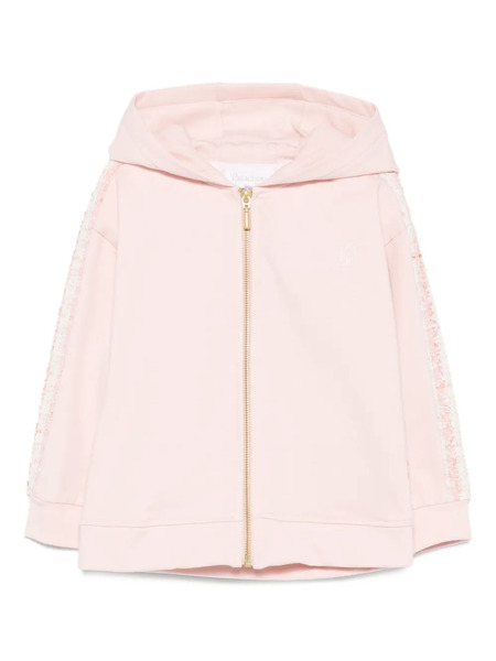  Patachou Tweed-panel Jacket - Pink 