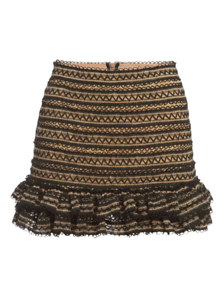  Patbo Ruffled Mini Skirt - Neutrals 