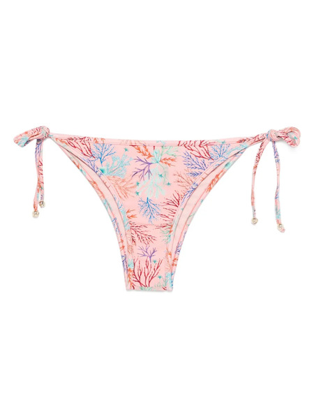  Patbo Tie Print Bikini Bottom - Pink 