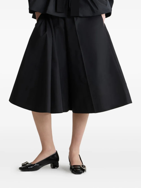  Patou Asymmetric Faille Shorts - Black 