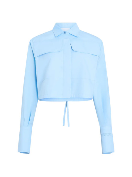  Patou Cropped Shirt - Blue 