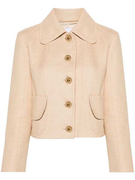  Patou Cropped Tweed Jacket - Neutrals 