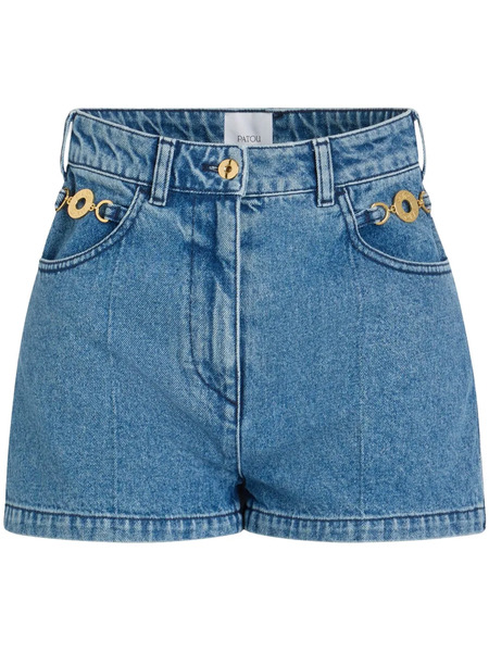  Patou Denim Mini Shorts - Blue 