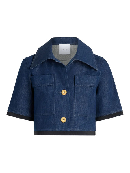  Patou Denim Short-sleeved Jacket - Blue 