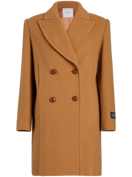  Patou Double-breasted Coat - Brown 