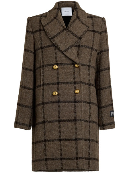  Patou Double-breasted Coat - Brown 