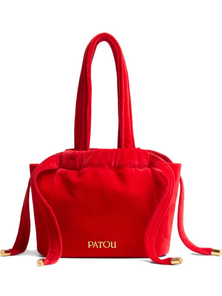  Patou Evening Velvet Drawstring Bag - Red 