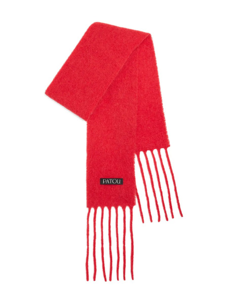  Patou Fringed Scarf - Red 