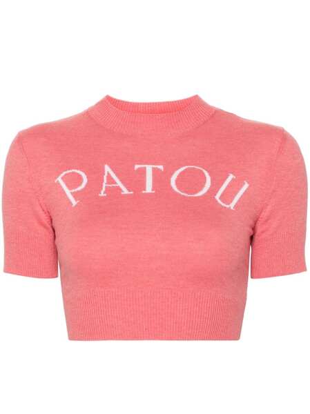  Patou Intarsia-knit Top - Pink 