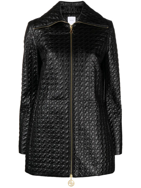  Patou Jp-quilted Zip-front Jacket - Black 