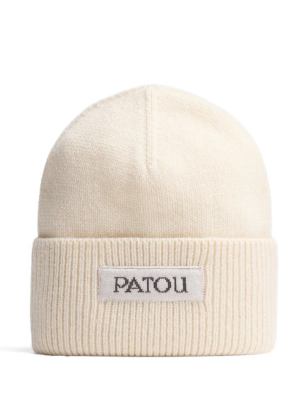  Patou Logo-patch Beanie Beanie - White 