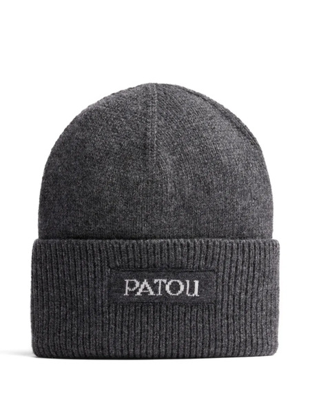  Patou Logo-patch Beanie Hat - Grey 