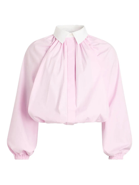  Patou Long-sleeved Poplin Blouse - Pink 