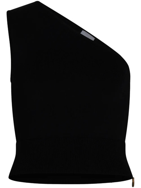  Patou One-shoulder Knitted Top - Black 