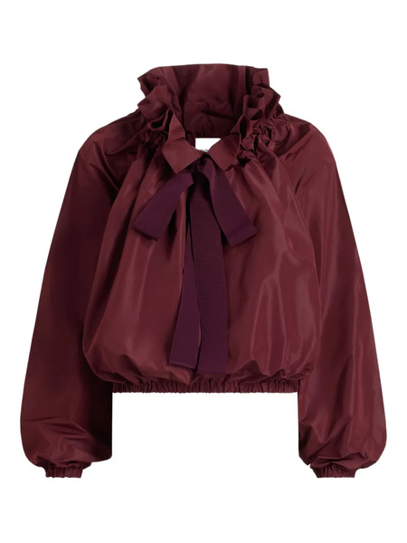 Patou Puff-sleeve Blouse - Red 