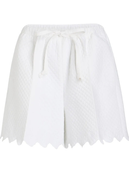  Patou Quilted Shorts - White 
