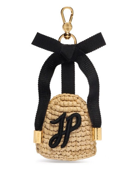  Patou Raffia Keychain - Neutrals 